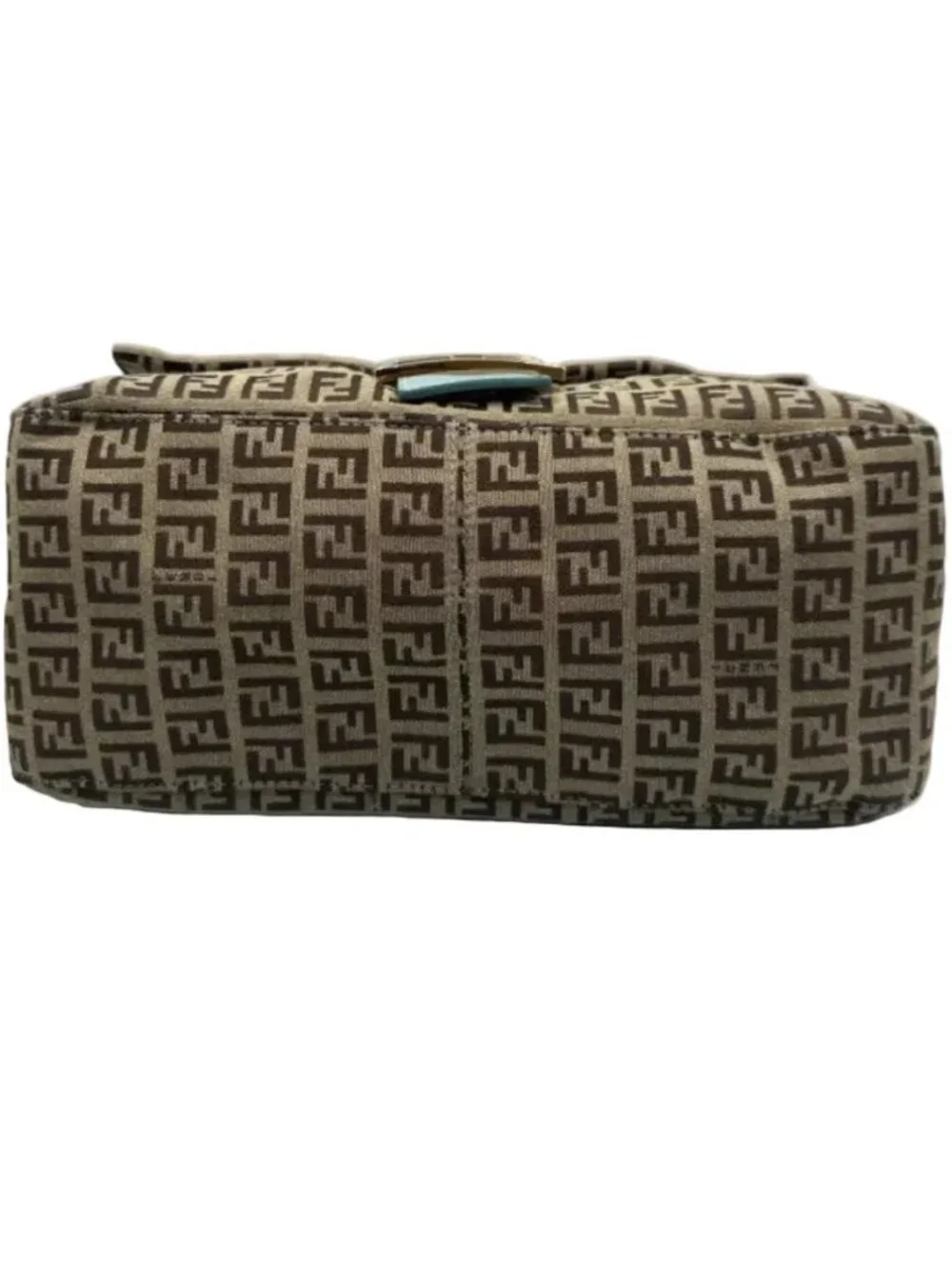 Vintage Fendi Zucchino Mamma Baguette Blue Brown - Picture 6 of 10